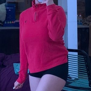 NEED GONE ASAP ralph lauren polo quarter zip red